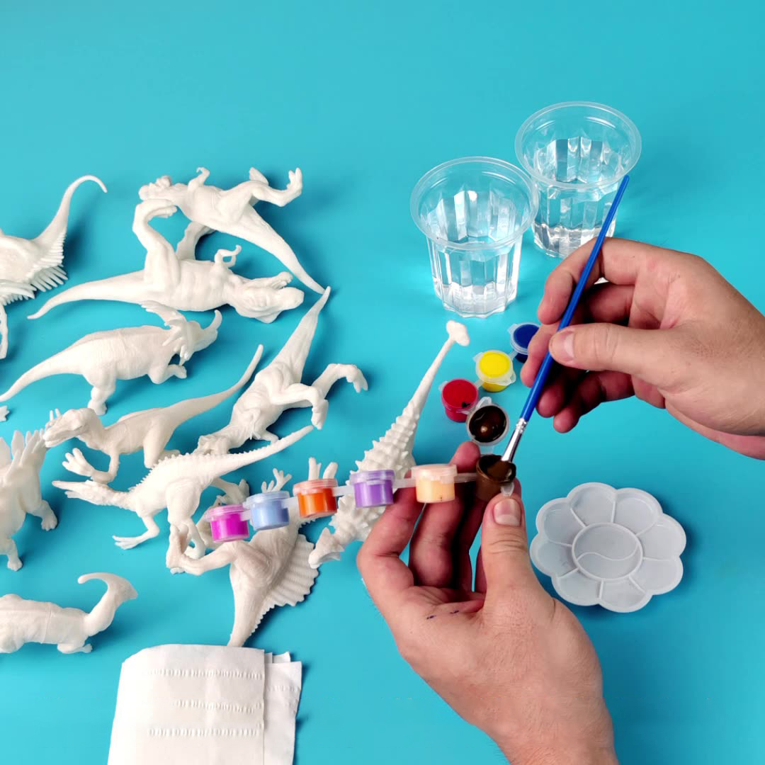 6pcs/8pcs, DIY Coloring Dinosa - Model Kit Dinosaur 评论和价格
