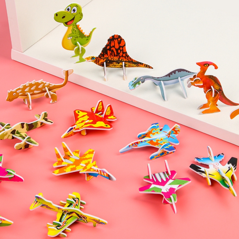 10pcs Creative Cute Paper Plan - Model Kit Dinosaur 评论和价格