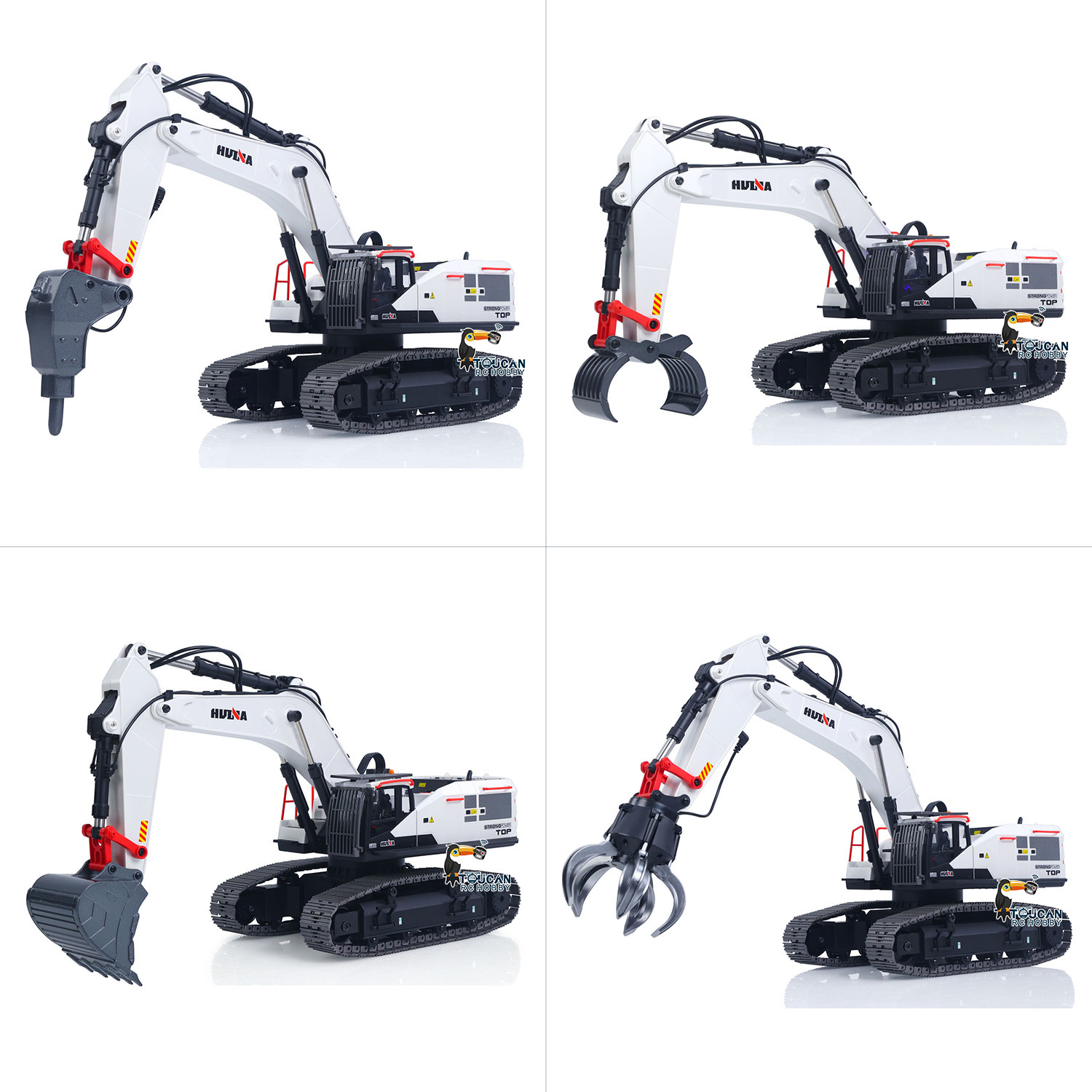 RC Excavator 1/14 HUINA Metal  - Model Kit Excavator 评论和价格