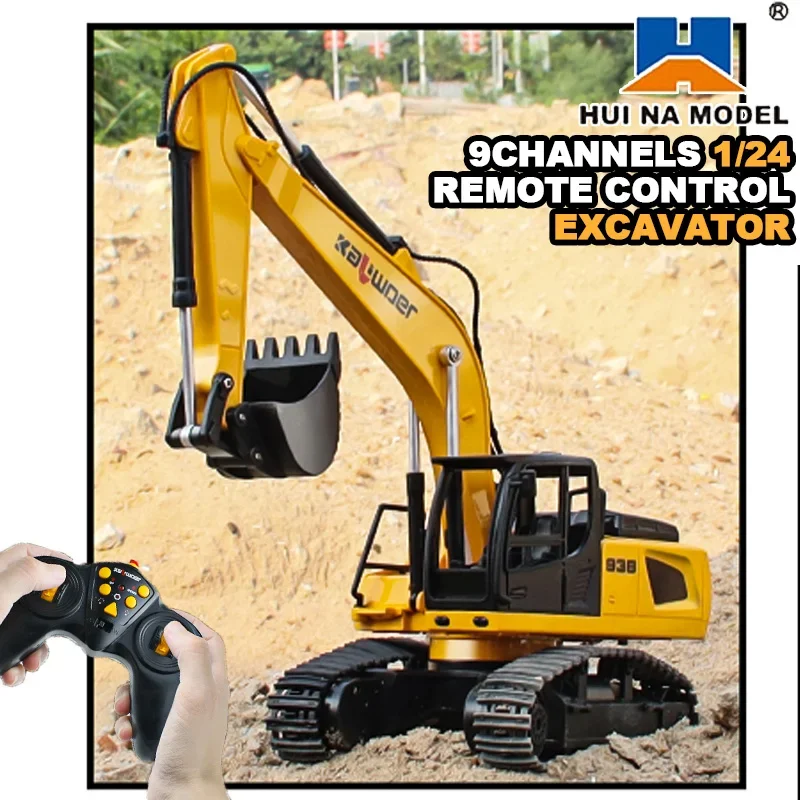 Huina Rc Excavator 1/24 9Ch Re - Model Kit Excavator 评论和价格
