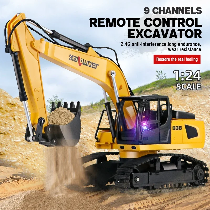Huina Rc Excavator 1/24 9Ch Re - Model Kit Excavator 评论和价格