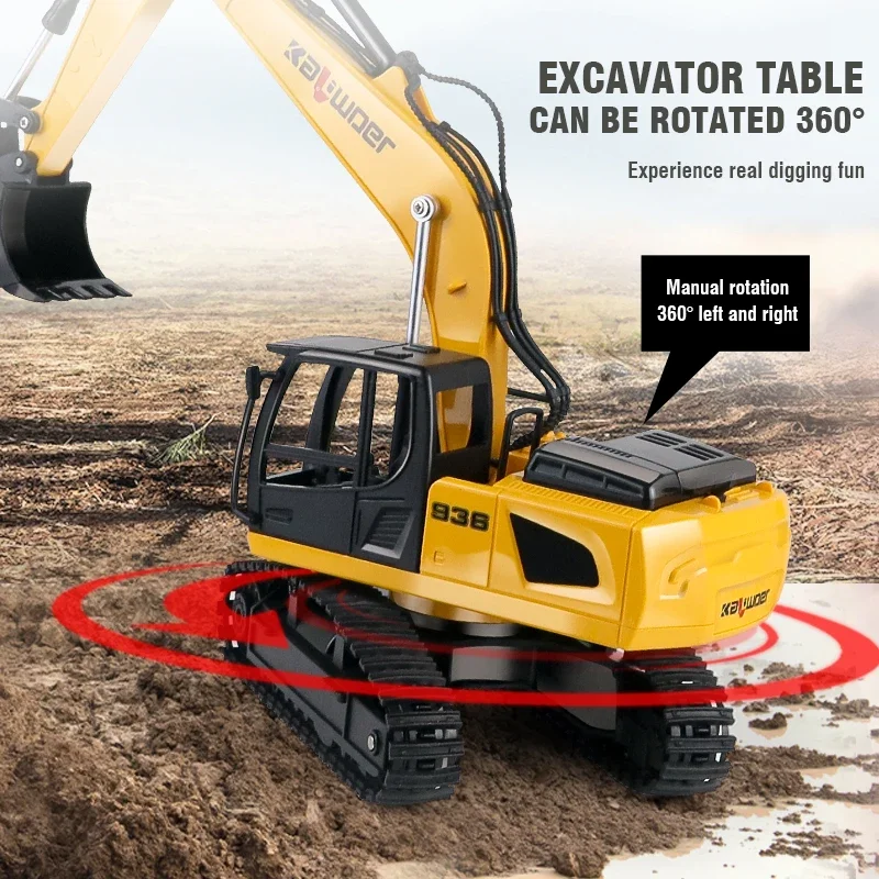 Huina Rc Excavator 1/24 9Ch Re - Model Kit Excavator 评论和价格