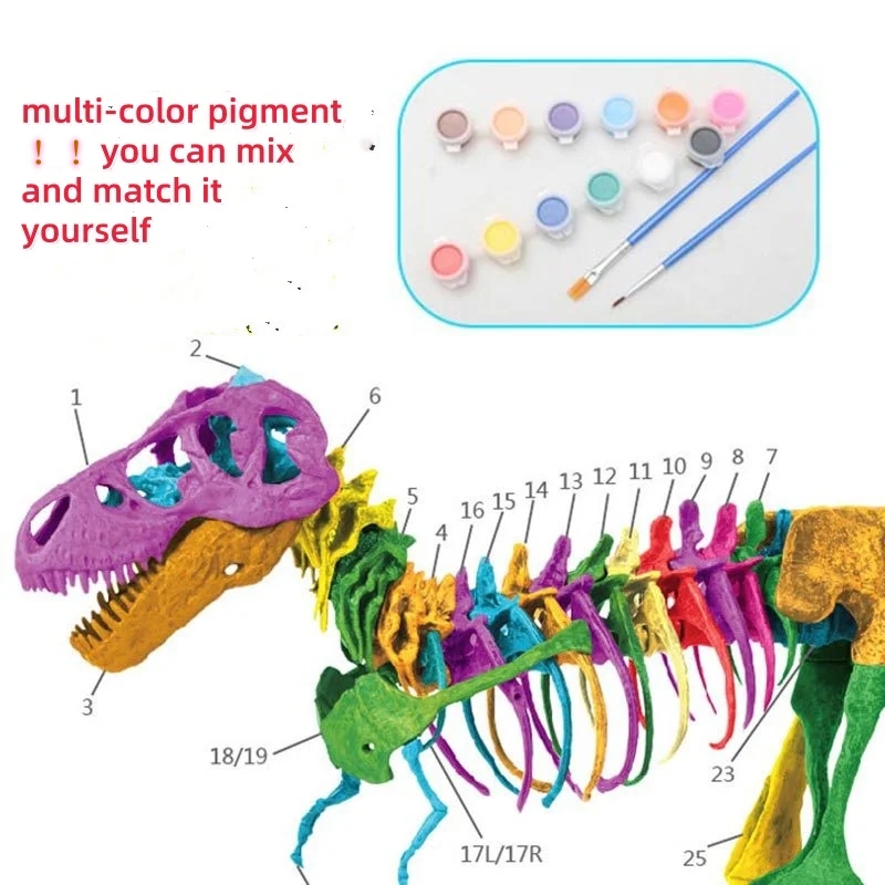 Large DIY Dinosaur Skeleton To - Model Kit Jurassic Park 评论和价格