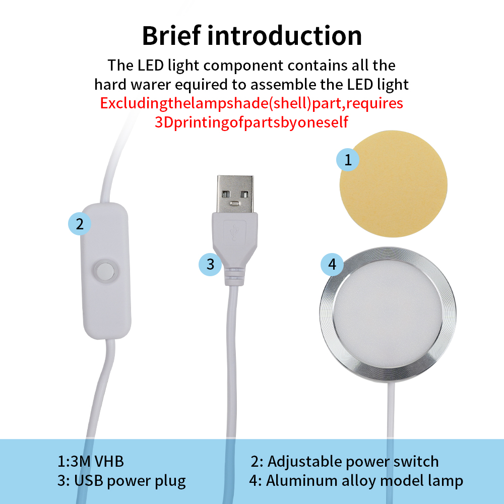 For Bambu Lab LED Lamp Kit Adj - Model Kit Rg 评论和价格